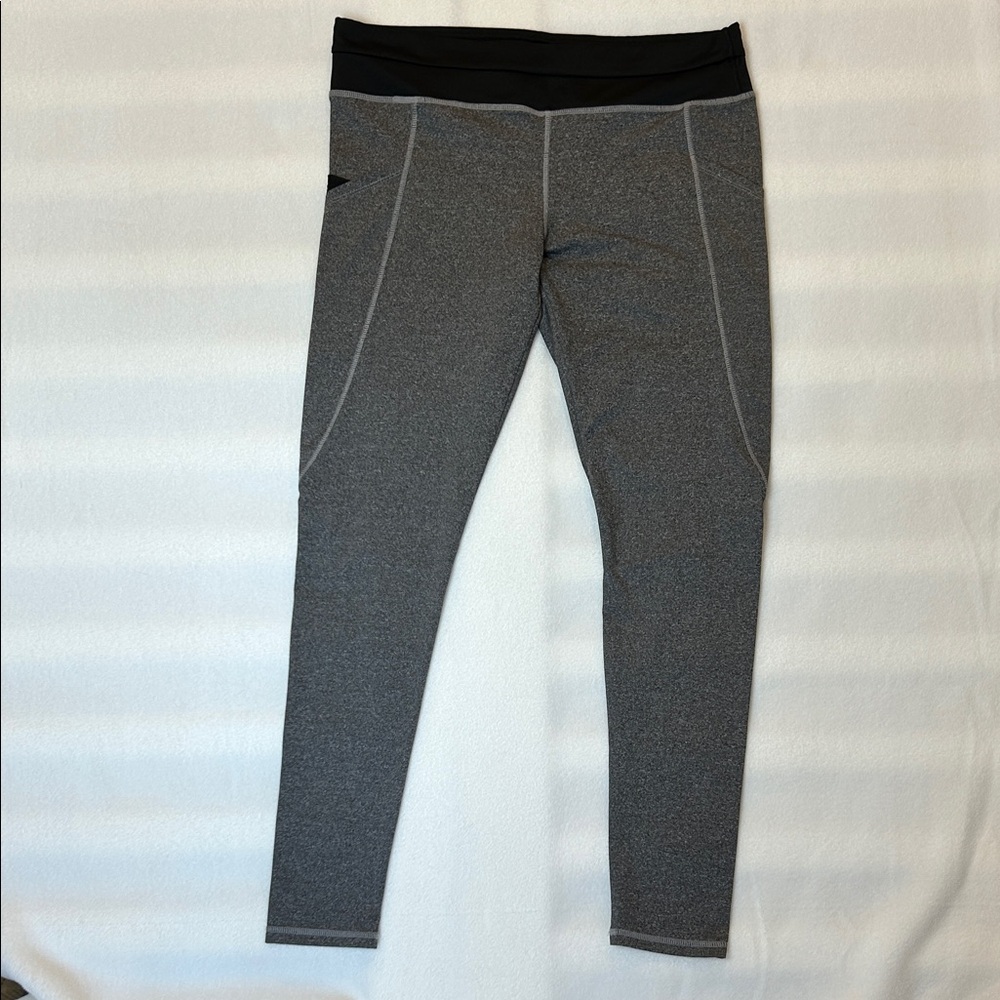 NA BLANE (?) Gray & Black Mid-Waist Leggings XL